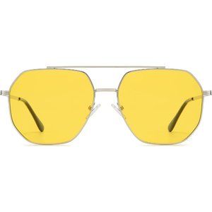 Mans Retro Square Polarized Aviator Vintage Hexagon Shades Trendy Sun Glasses